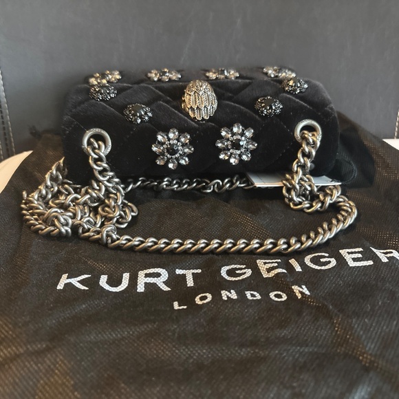 Kurt Geiger London Kensington Black Evening Bag - Picture 4 of 6